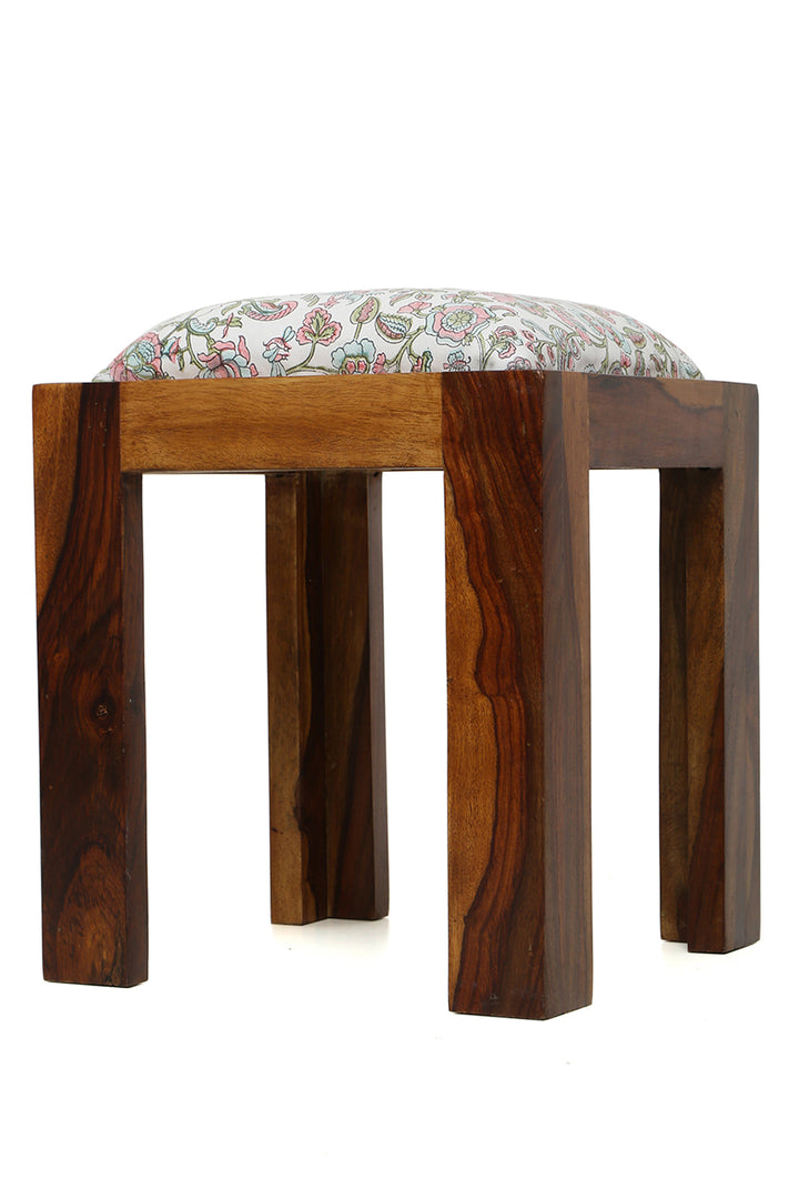 Westend Garden - Leather Side Stool - October Jaipur